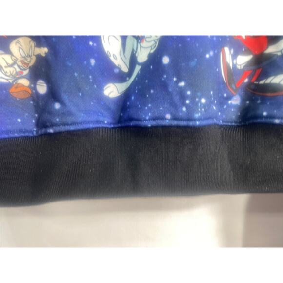 Space Jam Tune Squad Crop Top Hoodie Rare Size Juniors XL 44" Chest 18" Length - Picture 12 of 16